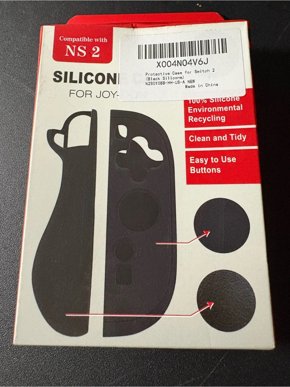 Silicone Protective Joy-Con Covers NS2 - Black